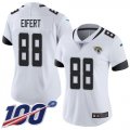 Wholesale Cheap Nike Jaguars #88 Tyler Eifert White Women's Stitched NFL 100th Season Vapor Untouchable Limited Jersey