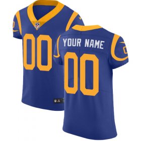 Wholesale Cheap Nike Los Angeles Rams Customized Royal Blue Alternate Stitched Vapor Untouchable Elite Men\'s NFL Jersey