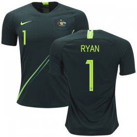 Wholesale Cheap Australia #1 Ryan Away Soccer Country Jersey