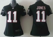 Wholesale Cheap Nike Falcons #11 Julio Jones Black Alternate Women's Stitched NFL Elite Jersey