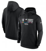Wholesale Cheap Men's Las Vegas Raiders Black 2022 Crucial Catch Therma Performance Pullover Hoodie