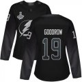 Cheap Adidas Lightning #19 Barclay Goodrow Black Alternate Authentic Women's 2020 Stanley Cup Champions Stitched NHL Jersey