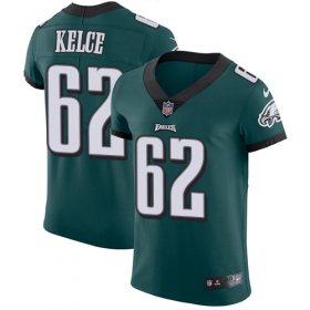 Wholesale Cheap Nike Eagles #62 Jason Kelce Midnight Green Team Color Men\'s Stitched NFL Vapor Untouchable Elite Jersey
