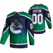 Wholesale Cheap Vancouver Canucks Custom Green Men's Adidas 2020-21 Reverse Retro Alternate NHL Jersey