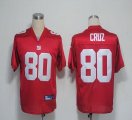 Wholesale Cheap Giants #80 Victor Cruz Red Stitched NFL Jersey