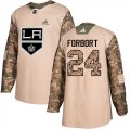 Wholesale Cheap Adidas Kings #24 Derek Forbort Camo Authentic 2017 Veterans Day Stitched NHL Jersey
