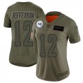Wholesale Cheap Nike Rams #12 Van Jefferson Camo Women's Stitched NFL Limited 2019 Salute To Service Jersey