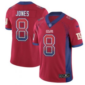 Wholesale Cheap Nike Giants #8 Daniel Jones Red Alternate Men\'s Stitched NFL Limited Rush Drift Fashion Jersey