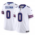 Cheap Men's Buffalo Bills #0 Keon Coleman White 2024 Draft F.U.S.E. Vapor Untouchable Limited Football Stitched Jersey