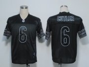 Wholesale Cheap Bears #6 Jay Cutler Black Shadow Stitched NFL Jersey