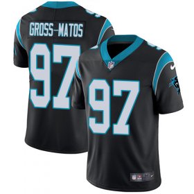 Wholesale Cheap Nike Panthers #97 Yetur Gross-Matos Black Team Color Men\'s Stitched NFL Vapor Untouchable Limited Jersey