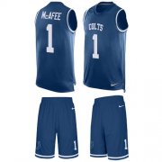 Wholesale Cheap Nike Colts #1 Pat McAfee Royal Blue Team Color Men's Stitched NFL Limited Tank Top Suit Jersey