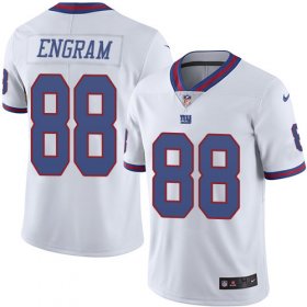 Wholesale Cheap Nike Giants #88 Evan Engram White Men\'s Stitched NFL Limited Rush Jersey