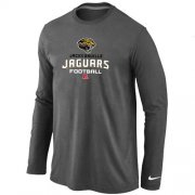 Wholesale Cheap Nike Jacksonville Jaguars Critical Victory Long Sleeve T-Shirt Dark Grey