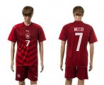 Wholesale Cheap Czech #7 Necid Red Home Soccer Country Jersey