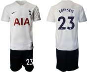 Wholesale Cheap Men 2021-2022 Club Tottenham Hotspur home white 23 Nike Soccer Jersey