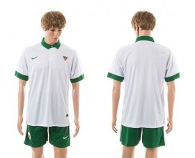 Wholesale Cheap Indonesia Blank White Away Soccer Country Jersey