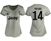 Wholesale Cheap Women's Juventus #14 Matuidi Away Soccer Club Jersey