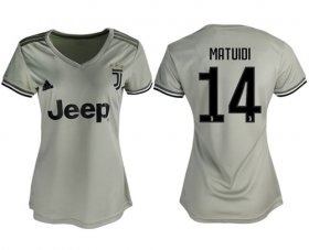 Wholesale Cheap Women\'s Juventus #14 Matuidi Away Soccer Club Jersey
