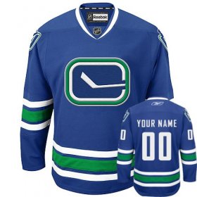 Wholesale Cheap Canucks Third Personalized Authentic Blue NHL Jersey (S-3XL)