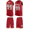 Wholesale Cheap Nike Buccaneers #99 Warren Sapp Red Team Color Men's Stitched NFL Limited Tank Top Suit Jersey