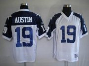Wholesale Cheap Cowboys #19 Miles Austin White Thanksgiving Stitched Throwback NFL Jersey
