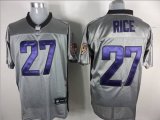 Wholesale Cheap Ravens #27 Ray Rice Grey Shadow Stitched NFL Jersey