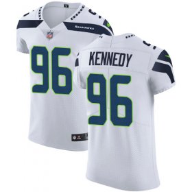 Wholesale Cheap Nike Seahawks #96 Cortez Kennedy White Men\'s Stitched NFL Vapor Untouchable Elite Jersey