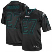 Wholesale Cheap Nike Eagles #27 Malcolm Jenkins Lights Out Black Men's Stitched NFL Elite Jersey