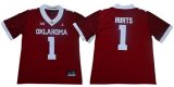 Wholesale Cheap Men's Oklahoma Sooners #1 Jalen Hurts Red Jordan Brand Limited New XII Stitched College Jersey