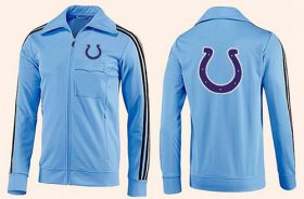 Wholesale Cheap NFL Indianapolis Colts Team Logo Jacket Light Blue_2