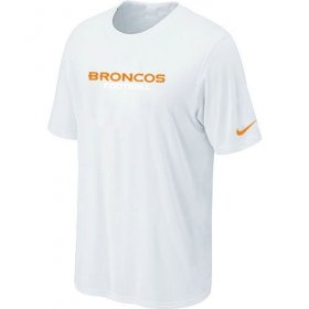 Wholesale Cheap Nike Denver Broncos Sideline Legend Authentic Font Dri-FIT NFL T-Shirt White