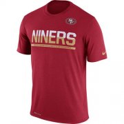 Wholesale Cheap Men's San Francisco 49ers Nike Practice Legend Performance T-Shirt Red