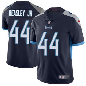 Wholesale Cheap Nike Titans #44 Vic Beasley Jr Navy Blue Team Color Men\'s Stitched NFL Vapor Untouchable Limited Jersey