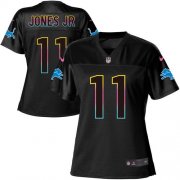 Wholesale Cheap Nike Lions #11 Marvin Jones Jr Black Women's NFL Fashion Game Jersey
