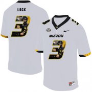 Wholesale Cheap Missouri Tigers 3 Drew Lock White Nike Fashion College Football Jersey