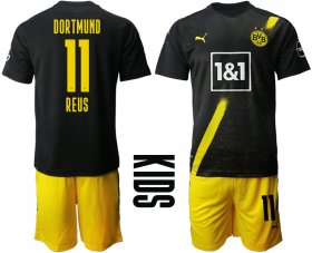 Wholesale Cheap Youth 2020-2021 club Dortmund away 11 black Soccer Jerseys