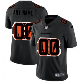 Wholesale Cheap Cincinnati Bengals Custom Men\'s Nike Team Logo Dual Overlap Limited NFL Jersey Black