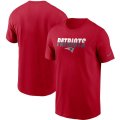 Wholesale Cheap New England Patriots Nike Split T-Shirt Red