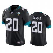 Wholesale Cheap Nike Jaguars #20 Jalen Ramsey Black 25th Anniversary Vapor Limited Stitched NFL 100th Season Jersey