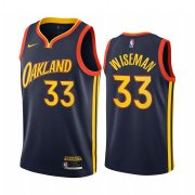 Wholesale Cheap Nike Warriors #33 James Wiseman Navy NBA Swingman 2020-21 City Edition Jersey