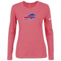 Wholesale Cheap Women's Nike Buffalo Bills Of The City Long Sleeve Tri-Blend NFL T-Shirt Pink