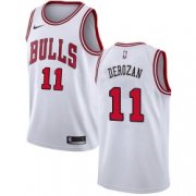 Wholesale Cheap Nike Chicago Bulls 11 Demar Derozan White NBA Swingman Association Edition Jersey