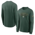 Wholesale Cheap Green Bay Packers Nike Fan Gear Playbook Long Sleeve T-Shirt Green