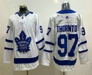 Wholesale Cheap Men's Toronto Maple Leafs #97 Joe Thornton White Adidas Stitched NHL Jersey