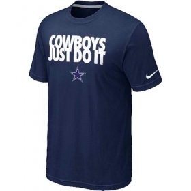 Wholesale Cheap Nike Dallas Cowboys Just Do It Blue T-Shirt