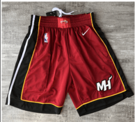 Wholesale Cheap Nike Miami Heat Red Short