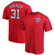 Wholesale Cheap Washington Nationals #31 Max Scherzer Majestic 2019 World Series Champions Name & Number T-Shirt Red