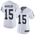 Wholesale Cheap Nike Raiders #15 Nelson Agholor White Women's Stitched NFL Vapor Untouchable Limited Jersey