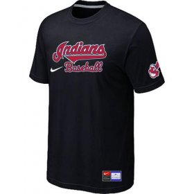 Wholesale Cheap Nike Cleveland Indians Short Sleeve Practice T-Shirt Black